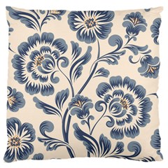 Baatik Print 5 Standard Flano Cushion Case (one Side) by designsbymallika