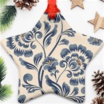 Baatik Print 5 Star Ornament (Two Sides) Front