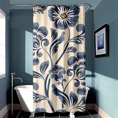 Baatik Print 5 Shower Curtain 36  X 72  (stall)  by designsbymallika