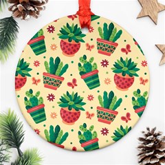 Cactus Love  Ornament (round) by designsbymallika