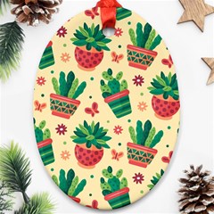 Cactus Love  Ornament (oval) by designsbymallika