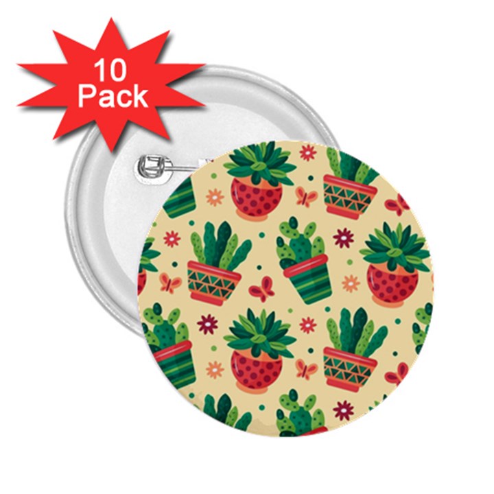 Cactus Love  2.25  Buttons (10 pack) 