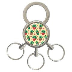 Cactus Love  3-ring Key Chain by designsbymallika