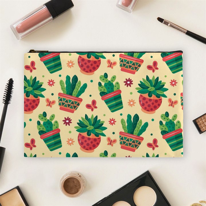 Cactus Love  Cosmetic Bag (Large)