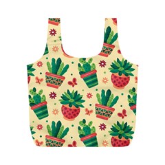 Cactus Love  Full Print Recycle Bag (m) by designsbymallika