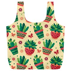 Cactus Love  Full Print Recycle Bag (xl) by designsbymallika