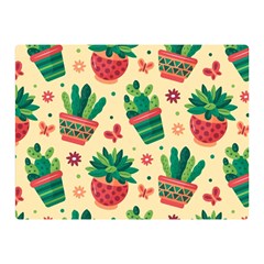 Cactus Love  Double Sided Flano Blanket (mini)  by designsbymallika