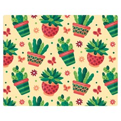 Cactus Love  Double Sided Flano Blanket (medium)  by designsbymallika