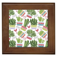 Cactus Love  Framed Tile by designsbymallika