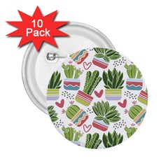 Cactus Love  2 25  Buttons (10 Pack)  by designsbymallika