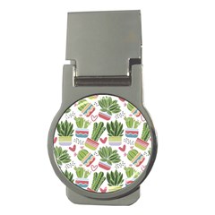 Cactus Love  Money Clips (round)  by designsbymallika