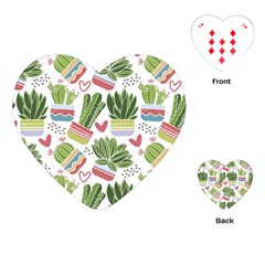 Cactus Love  Playing Cards Single Design (heart)