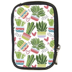 Cactus Love  Compact Camera Leather Case by designsbymallika