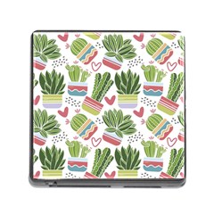 Cactus Love  Memory Card Reader (square 5 Slot) by designsbymallika