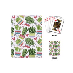 Cactus Love  Playing Cards Single Design (mini) by designsbymallika