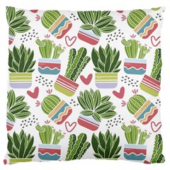 Cactus Love  Large Cushion Case (two Sides) by designsbymallika