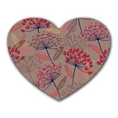 Cherry Love Heart Mousepads by designsbymallika