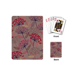 Cherry Love Playing Cards Single Design (mini) by designsbymallika