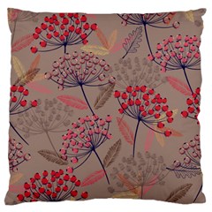 Cherry Love Large Cushion Case (two Sides) by designsbymallika