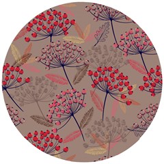 Cherry Love Wooden Puzzle Round by designsbymallika