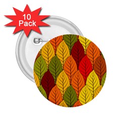 Autumn Leaves 2 25  Buttons (10 Pack)  by designsbymallika