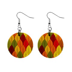 Autumn Leaves Mini Button Earrings by designsbymallika