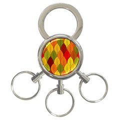 Autumn Leaves 3-ring Key Chain by designsbymallika