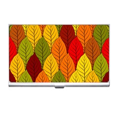 Autumn Leaves Business Card Holder by designsbymallika