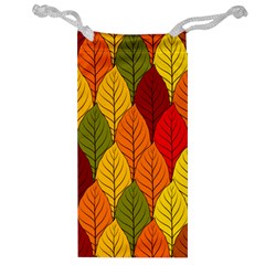 Autumn Leaves Jewelry Bag by designsbymallika