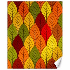 Autumn Leaves Canvas 16  X 20  by designsbymallika