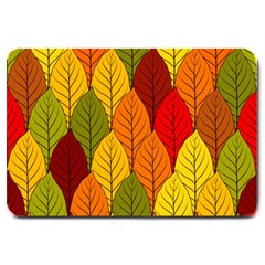 Autumn Leaves Large Doormat  by designsbymallika