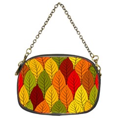 Autumn Leaves Chain Purse (two Sides) by designsbymallika