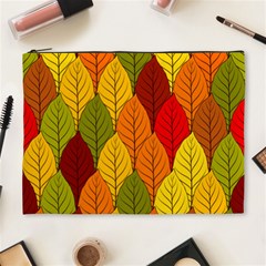 Autumn Leaves Cosmetic Bag (xl) by designsbymallika