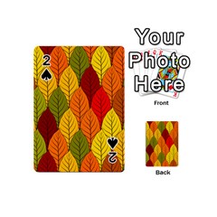 Autumn Leaves Playing Cards 54 Designs (mini) by designsbymallika