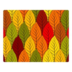 Autumn Leaves Double Sided Flano Blanket (large)  by designsbymallika