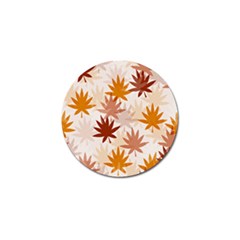 Autumn Leaves Pattern  Golf Ball Marker by designsbymallika