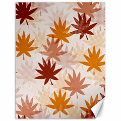 Autumn Leaves Pattern  Canvas 18  X 24  by designsbymallika