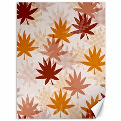 Autumn Leaves Pattern  Canvas 36  X 48  by designsbymallika