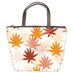 Autumn Leaves Pattern  Bucket Bag by designsbymallika