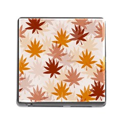 Autumn Leaves Pattern  Memory Card Reader (square 5 Slot) by designsbymallika