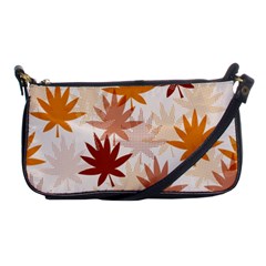 Autumn Leaves Pattern  Shoulder Clutch Bag by designsbymallika