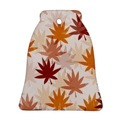 Autumn Leaves Pattern  Bell Ornament (two Sides)