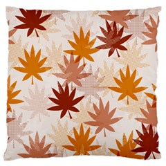 Autumn Leaves Pattern  Standard Flano Cushion Case (two Sides) by designsbymallika