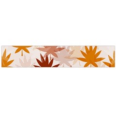 Autumn Leaves Pattern  Large Flano Scarf  by designsbymallika