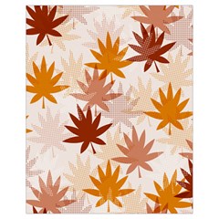 Autumn Leaves Pattern  Drawstring Bag (small) by designsbymallika