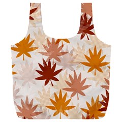 Autumn Leaves Pattern  Full Print Recycle Bag (xxxl) by designsbymallika