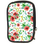 Beautiful Orange Flowers Compact Camera Leather Case Front