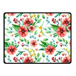 Beautiful Orange Flowers Fleece Blanket (Small) 50 x40  Blanket Front