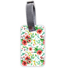 Beautiful Orange Flowers Luggage Tag (two Sides) by designsbymallika