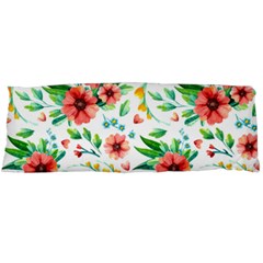 Beautiful Orange Flowers Body Pillow Case (dakimakura) by designsbymallika